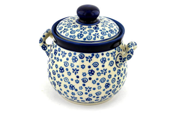 Jar with Lid and Handles 6"