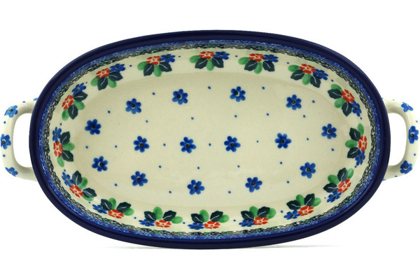 Oval Baker with Handles 9"