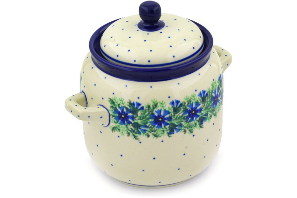 Jar with Lid and Handles 6"