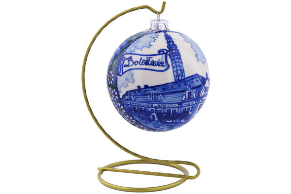 Christmas Ball with Stand Ornament 7"