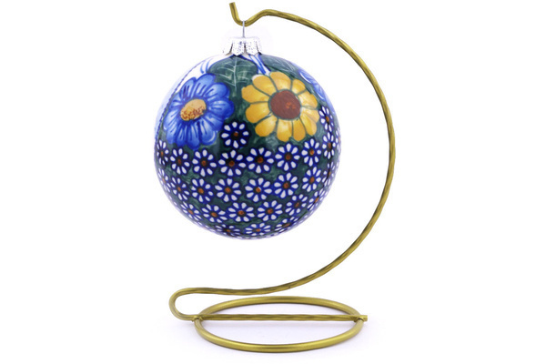 Christmas Ball with Stand Ornament 7"