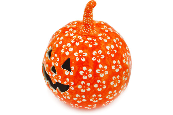 Jack O Lantern Candle Holder 6"