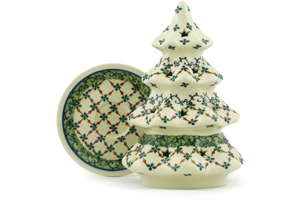 Christmas Tree Candle Holder 8"