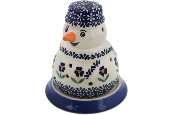 Snowman Candle Holder 5"