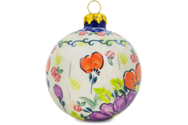 Christmas Ball Ornament 4"