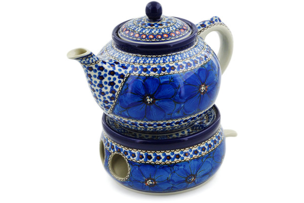 Tea or Coffee Pot with Heater 40 oz