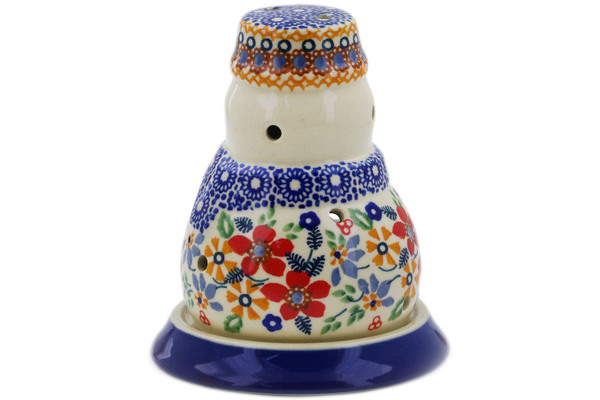 Snowman Candle Holder 5"