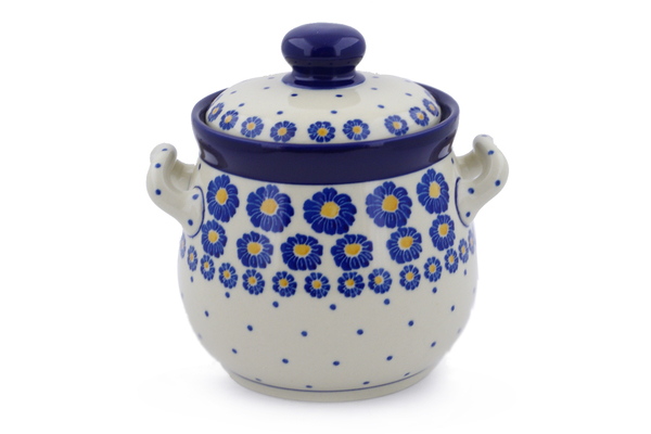 Jar with Lid and Handles 6"