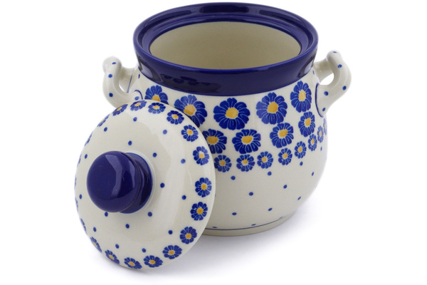 Jar with Lid and Handles 6"