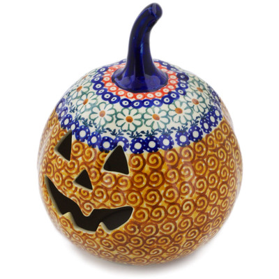 Jack O Lantern Candle Holder 6"
