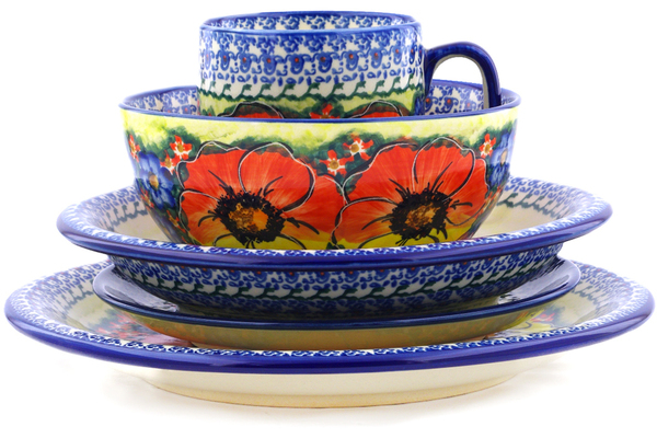 Place Setting 5-Piece: Mug, Bowl, Pasta Bowl, Dinner Plate, Dessert Plate