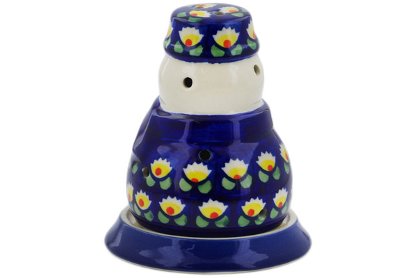 Snowman Candle Holder 5"