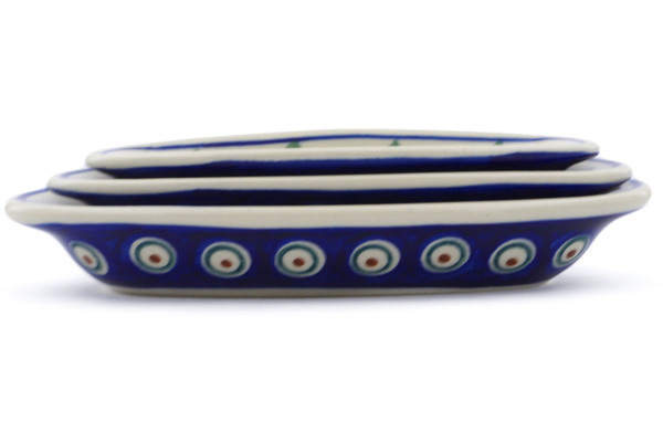 Condiment set of 3 nesting dishes: 7¼-inch, 6½-inch, 5¾-inch