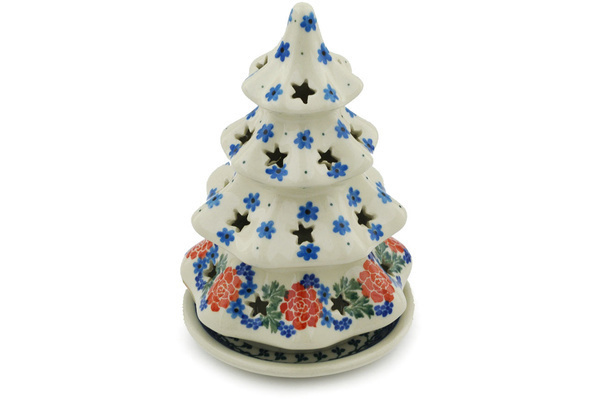 Christmas Tree Candle Holder 7"