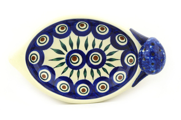 Lemon Plate with Toothpick Holder 8"