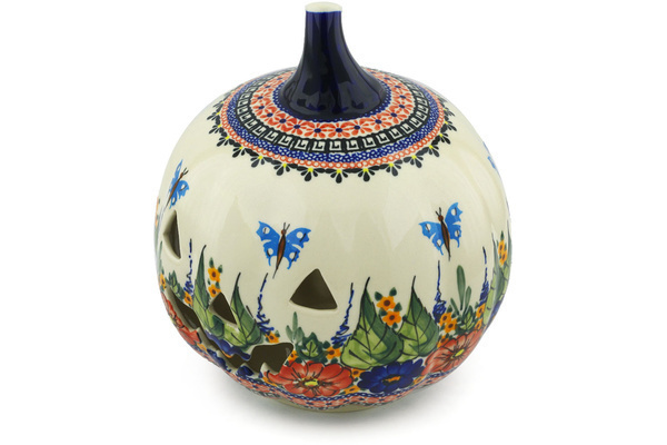 Jack O Lantern Candle Holder 9"