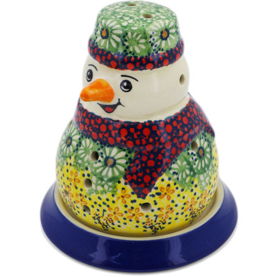 Snowman Candle Holder 5"
