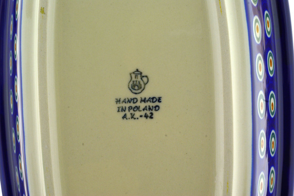 Oval Baker with Handles 14"