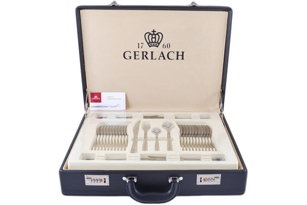 Stainles steel cutlery set in suitcase 68 pcs for 12