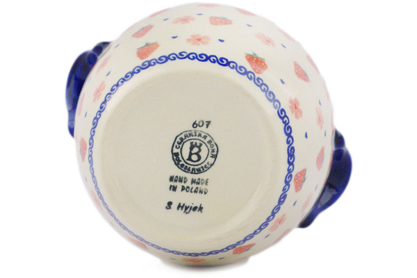 Jar with Lid and Handles 9"