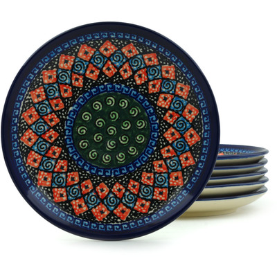 Set of 6 Plates 7"