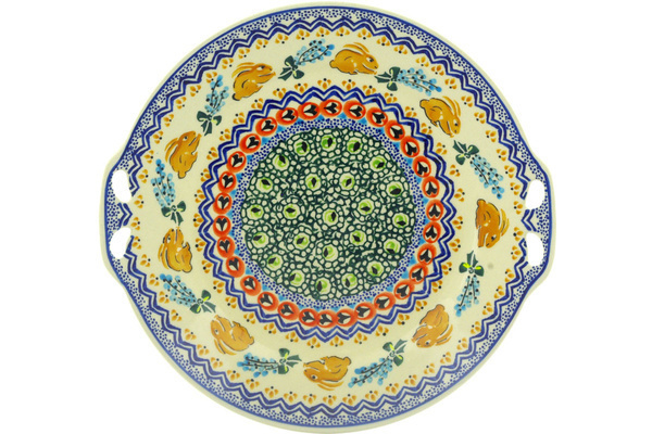 Platter with Handles 10"