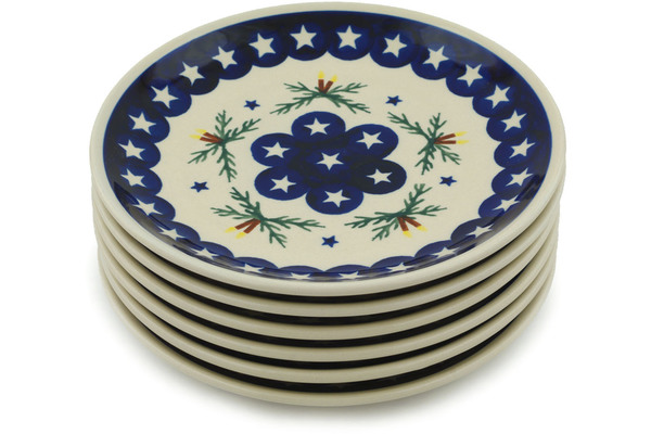 Set of 6 Plates 7"
