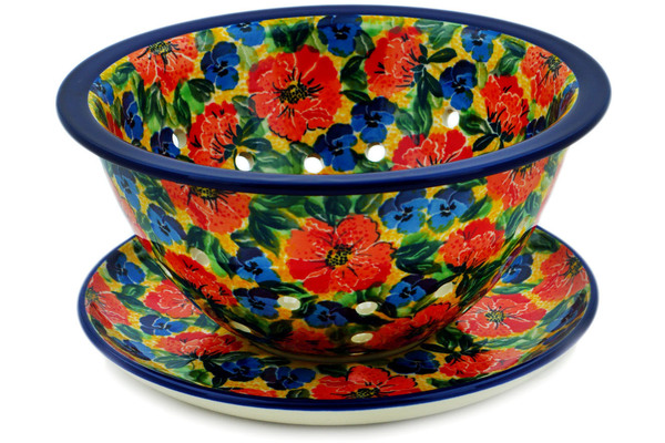 Colander with Plate 8"