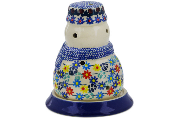 Snowman Candle Holder 5"