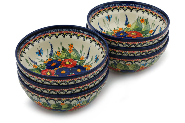 Set of 6 Bowls 7"