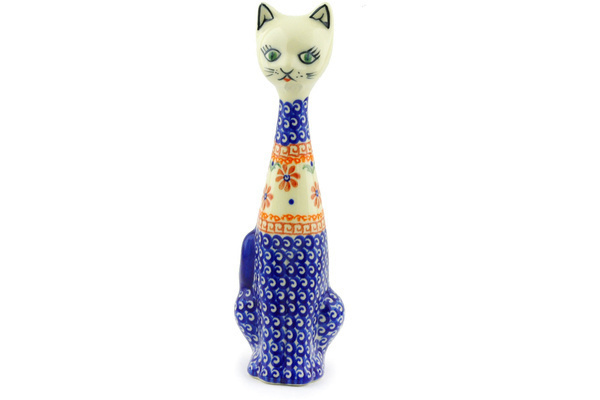Cat Figurine 10"
