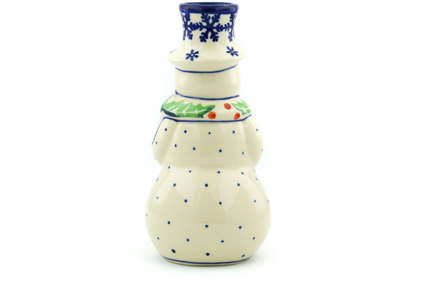Snowman Candle Holder 6"