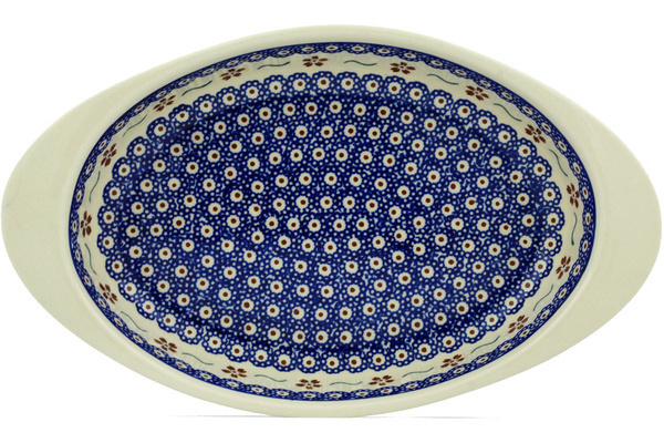 Oval Baker with Handles 13"