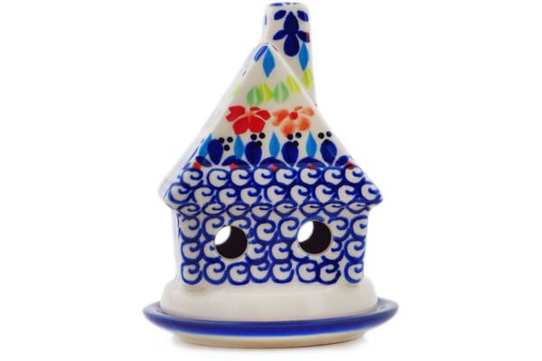 House Shaped Candle Holder 5"