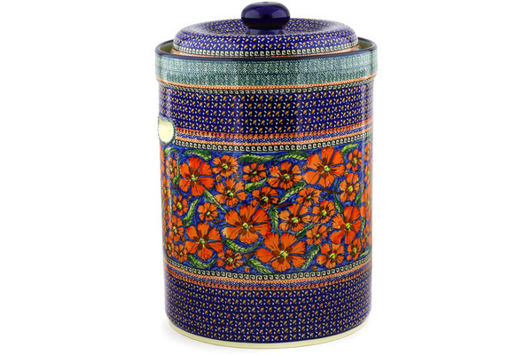 Jar with Lid and Handles 17"