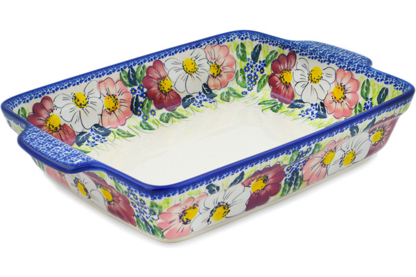 Rectangular Baker with Handles 15"