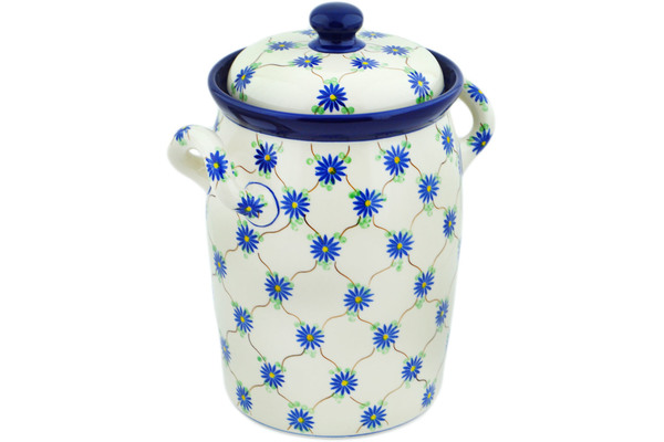 Jar with Lid and Handles 11"