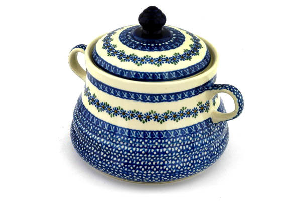 Jar with Lid and Handles 9"