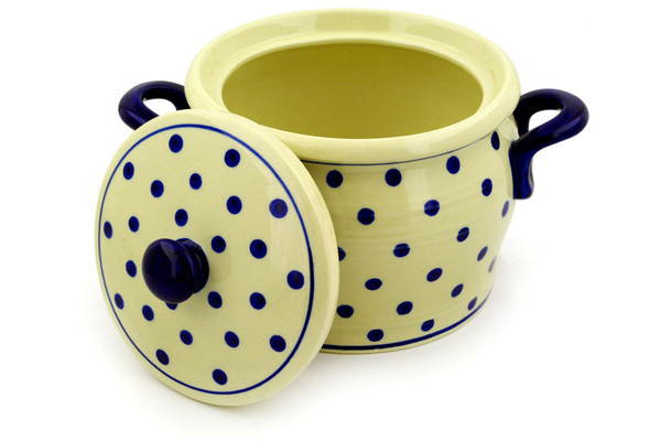 Jar with Lid and Handles 9"