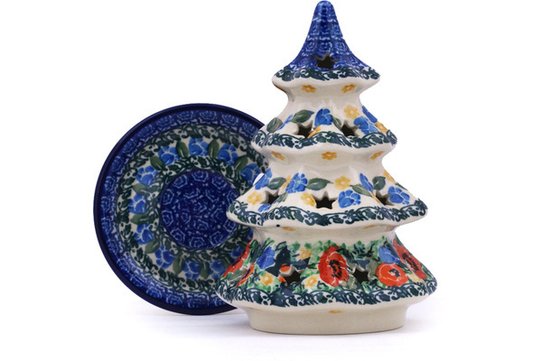 Christmas Tree Candle Holder 7"