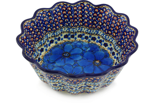 Scalloped Fluted Bowl 7"