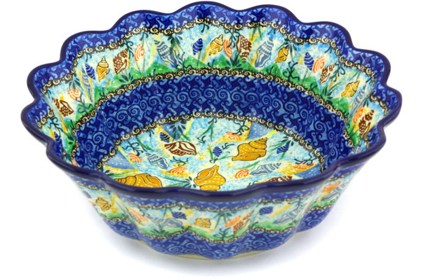 Scalloped Fluted Bowl 11"