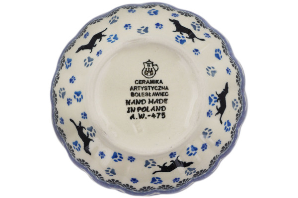 Scalloped Fluted Bowl 5"