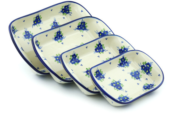 Set of 4 Rectangular Bakers 11"