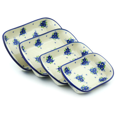 Set of 4 Rectangular Bakers 11"