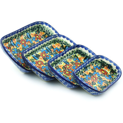 Set of 4 Rectangular Bakers 11"