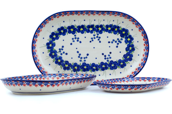 Set of 3 Platters 13"
