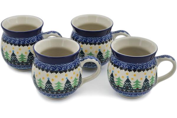 Set of Four 12 oz Bubble Mugs