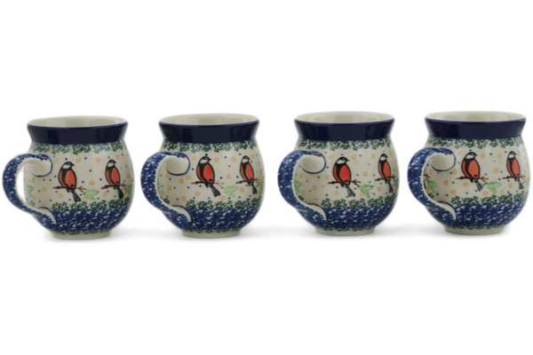 Set of Four 12 oz Bubble Mugs