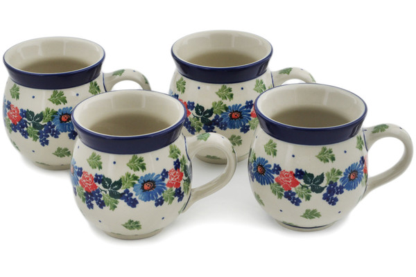 Set of Four 12 oz Bubble Mugs